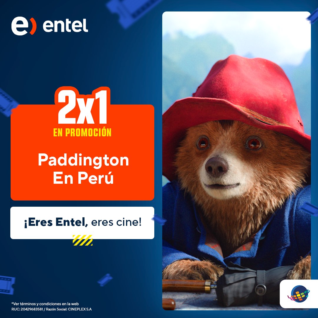 cineplanet's tweet photo. 🎬¡Cinéfil@s, tenemos una promo imperdible! 🍿💙
Con Entel, aprovecha el 2x1 en entradas y vive estas películas a lo grande.
🎟+🎟
✅ Compra tus entradas en nuestra web https://t.co/w180BJ0boT o App.
✅ Agrega tu código y listo.
#PromoEntel #Cineplanet https://t.co/ONyj1ujDaX