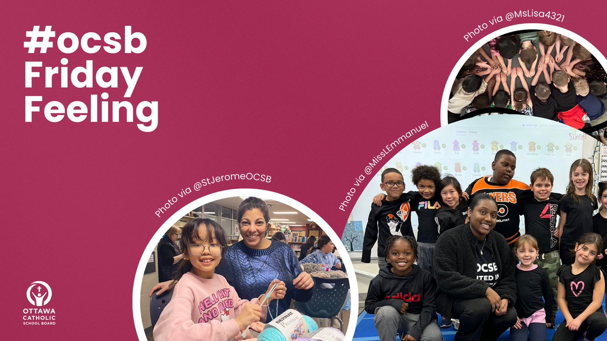 ✨For this week's #ocsbFridayFeeling, students and educators got creative with chalk, paint &amp; wool🧶 while reflecting on anti-racism, allyship &amp; the beauty of every child.💗The week rounded off with an exciting elementary badminton tournament! 🏸 
🔗ocsb.ca/2025/01/24/ff-…