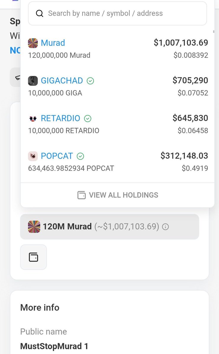 100xgemfinder's tweet image. $MURAD is now @MustStopMurad’s biggest position 

this guy is the biggest diamond hands chad of all time having turned tens of thousands into a $40M memecoin portfolio 

this has a chance to be one of the greatest plays of all time