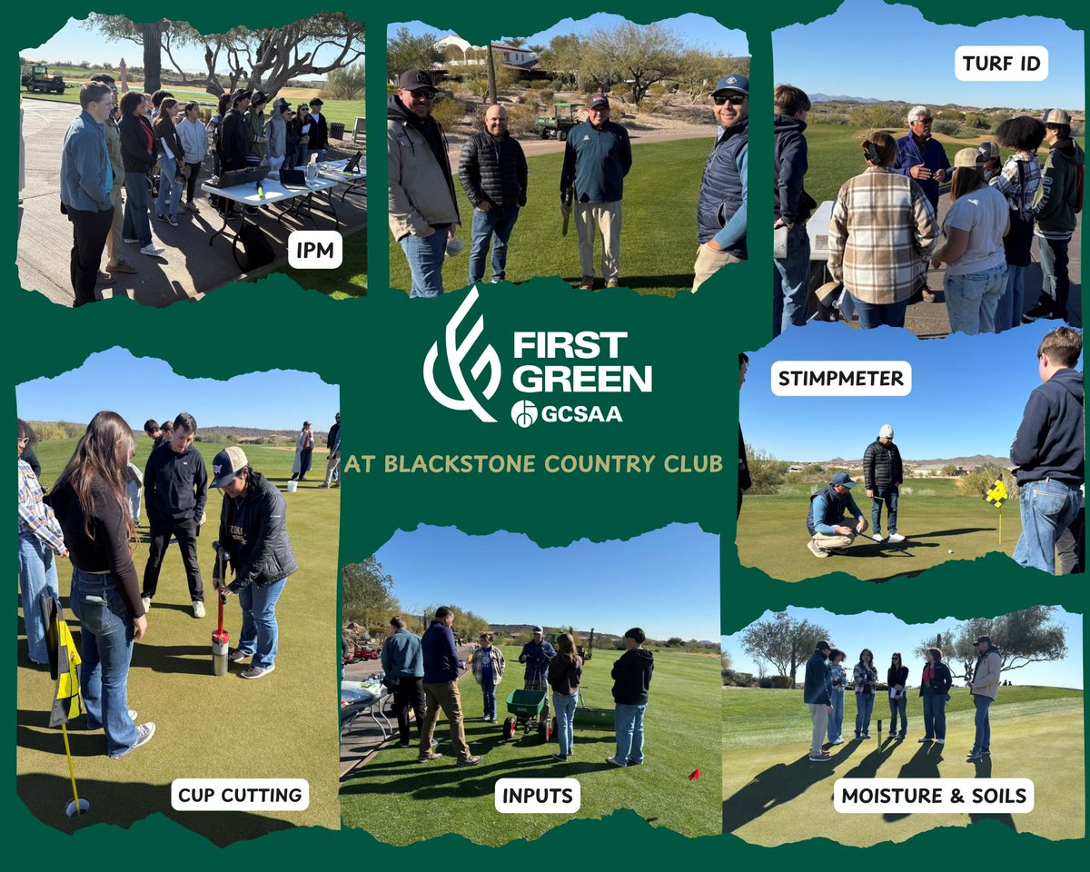 Thanks to the <a href="/cactusandpine/">Cactus and Pine GCSA</a> volunteers who helped <a href="/arizonaffa/">Arizona FFA</a> teams get ready for the inaugural National Turfgrass Science Invitational <a href="/GCSAAConference/">GCSAA Conference and Trade Show</a> Love that our members led by <a href="/o_hitch29/">Andrew Hitchcock</a> engaged with these students! <a href="/TheFirstGreen/">First Green</a>