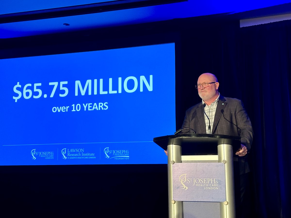 Today, we announced a “game-changing” investment of $65.75 million by <a href="/WSIB/">WSIB</a> to Lawson Research Institute of St. Joseph’s. With this investment, St. Joseph’s is proud to launch the Occupational Injury Prevention and Treatment Research Network.

Read more: bit.ly/4gd0Lja