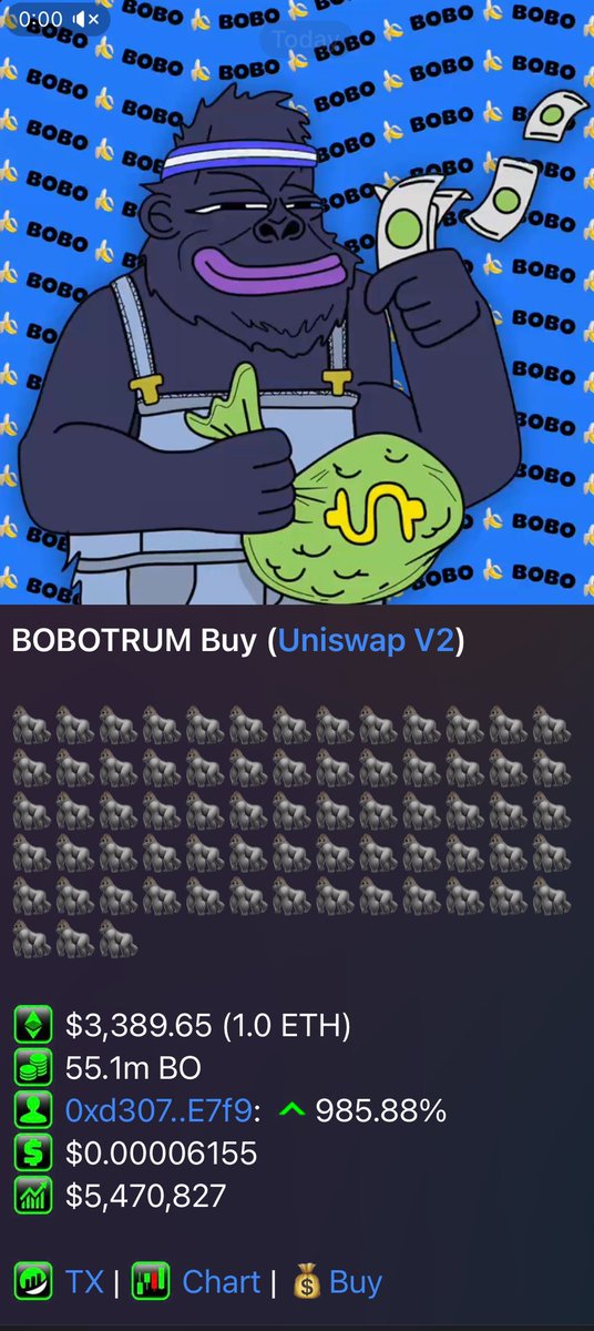Thanks to the Bobby Buy Bot team <a href="/BobbyBuyBot/">Bobby Buy Bot</a> for getting the BO/WETH pair back online arbitrum is running strong and so is $BO. Exclusively on  $ARB