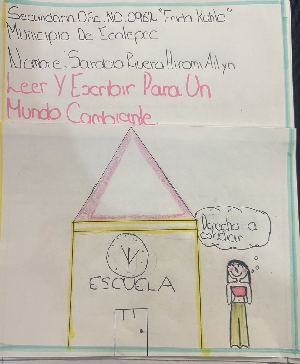 alesajulies's tweet image. La Escuela  Ofic. No.0962 Frida Kahlo, Ecatepec de Morelos; participa en el fomento a la lectura de sus estudiantes.
“Leer y Escribir Para Un Mundo Cambiante” 
Emilia Ferreiro #MaratonesPorLaLectura #LaEducaciónEsUnDerecho #SEPmx @SEP_mx