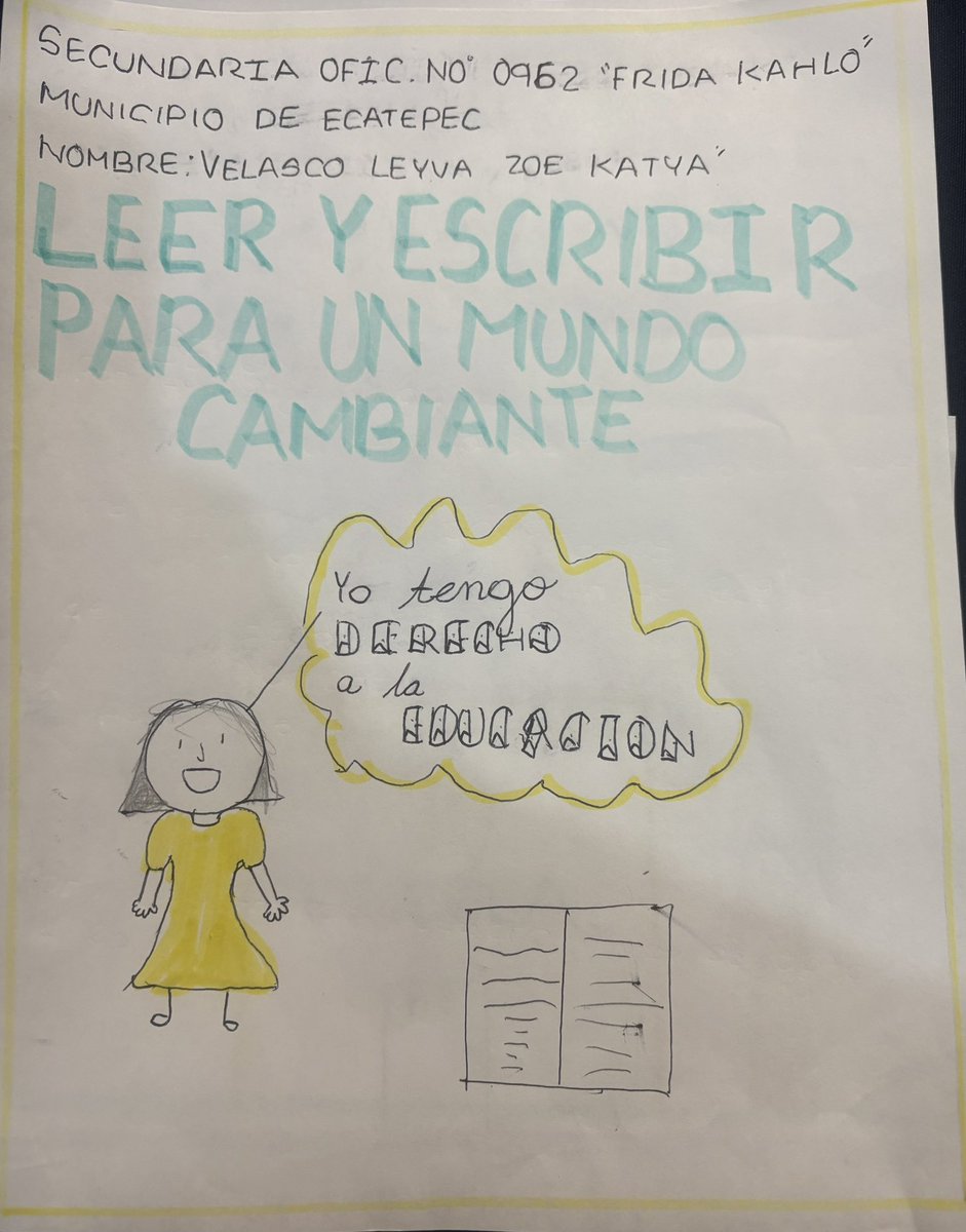 alesajulies's tweet image. La Escuela  Ofic. No.0962 Frida Kahlo, Ecatepec de Morelos; participa en el fomento a la lectura de sus estudiantes.
“Leer y Escribir Para Un Mundo Cambiante” 
Emilia Ferreiro #MaratonesPorLaLectura #LaEducaciónEsUnDerecho #SEPmx @SEP_mx