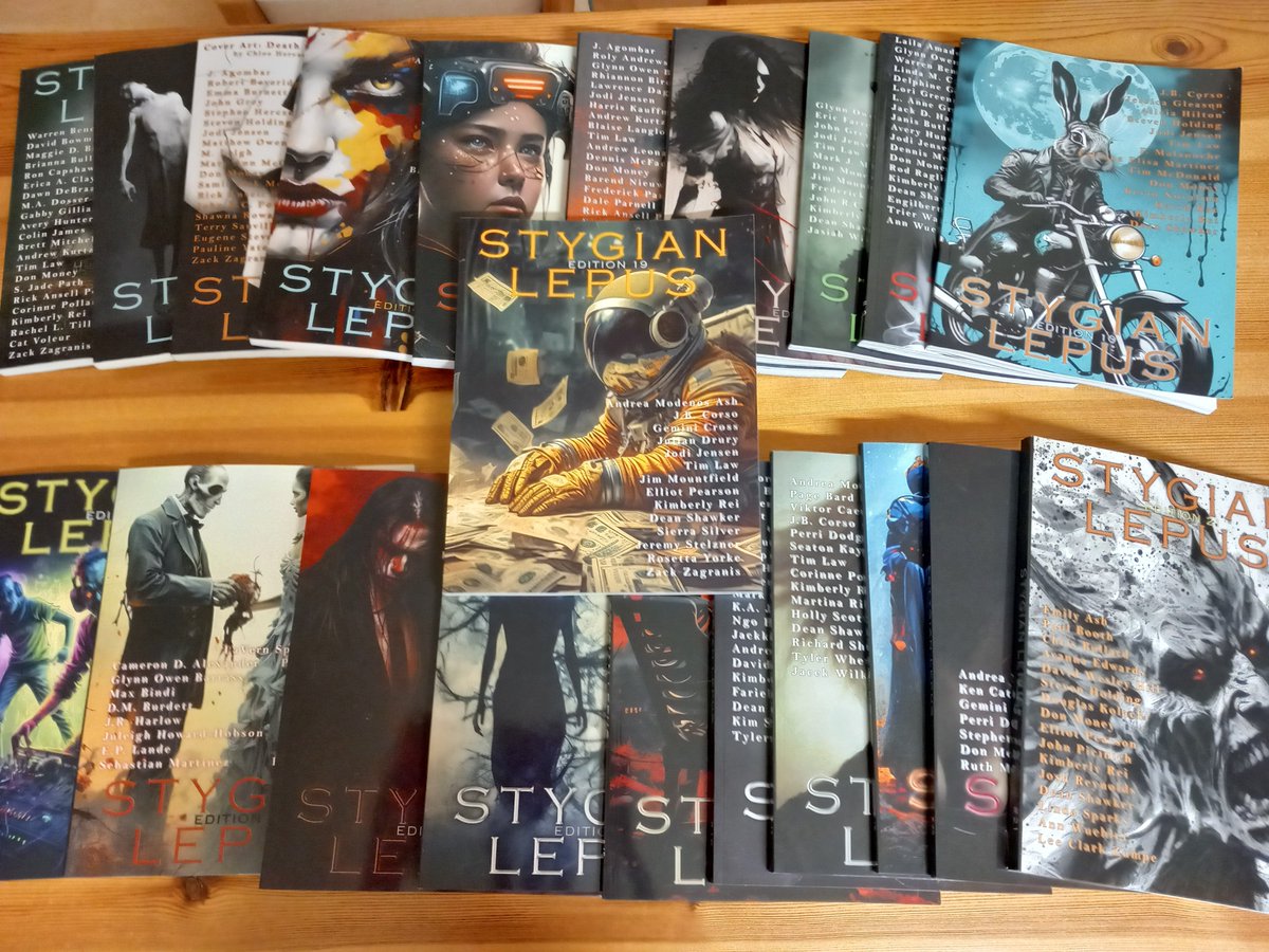 RosettaYorke's tweet photo. #bookmailisthebestmail!
Look what the postman staggered up with today!
How awesome are these covers! π€π€π€π€
It's such an honour to be Editorial Associate for @StygianLepus #magazine π°π https://t.co/VQHgrtrl7B