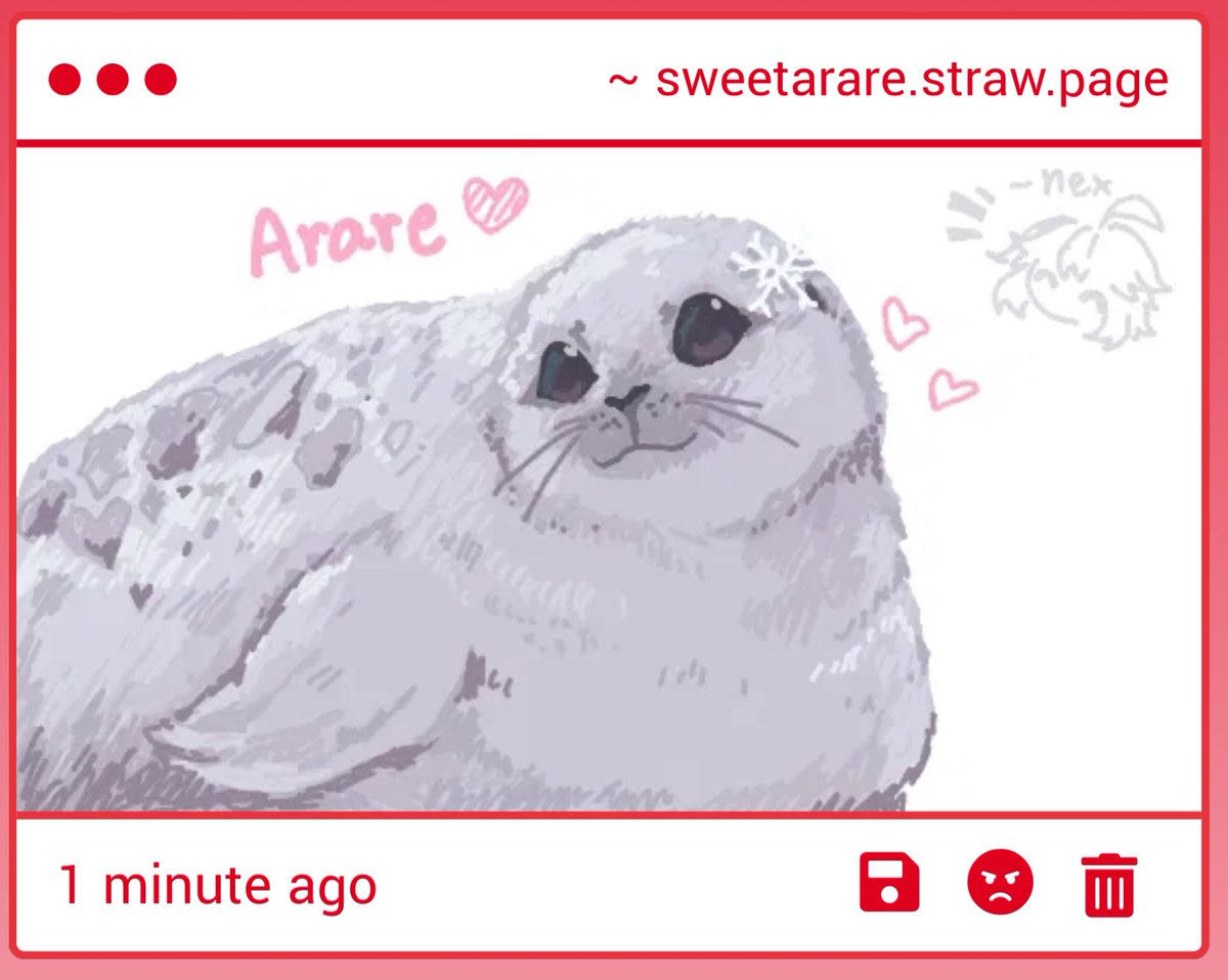 sweetarare's tweet photo. everyone look at her 😭🦭 https://t.co/nZrHmIps0V
