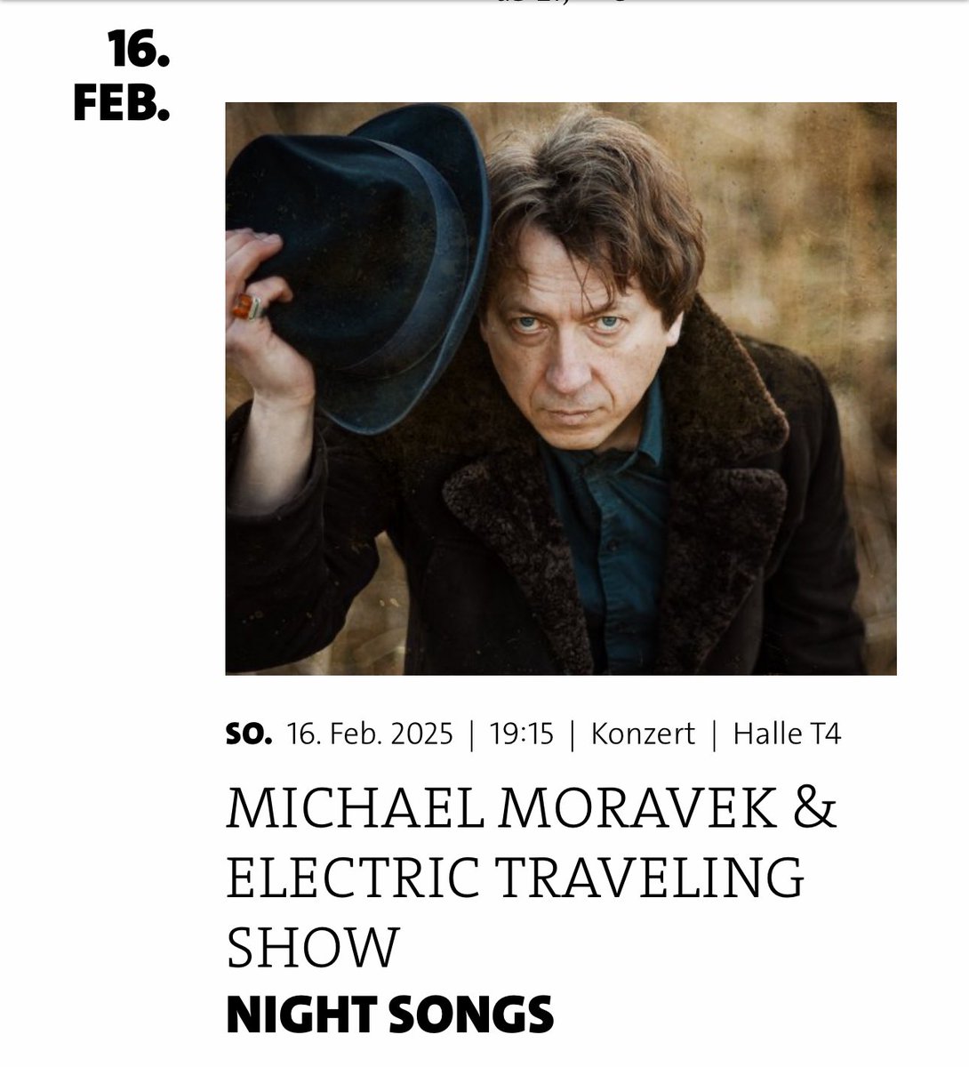 mnmrvk's tweet photo. @planeausters @MickPuck Theaterhaus Stuttgart 16 February! https://t.co/qvpoqQ1CZB