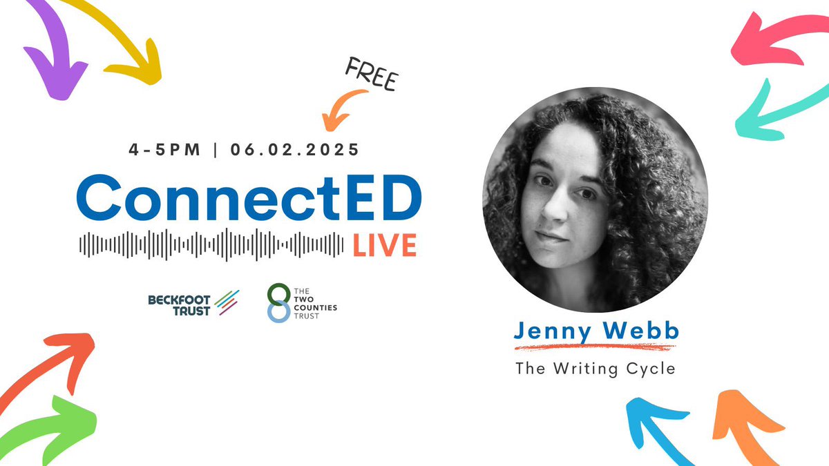 The Two Counties Trust (@ttctrust) on Twitter photo Do some of your students need support with their writing?
Join #ConnectEDLive’s next FREE online event with special guest <a href="/FunkyPedagogy/">Jennifer Webb</a>, where she’ll be exploring the writing cycle and how to effectively support students with their writing.
The session will be packed with Do some of your students need support with their writing?
Join #ConnectEDLive’s next FREE online event with special guest <a href="/FunkyPedagogy/">Jennifer Webb</a>, where she’ll be exploring the writing cycle and how to effectively support students with their writing.
The session will be packed with