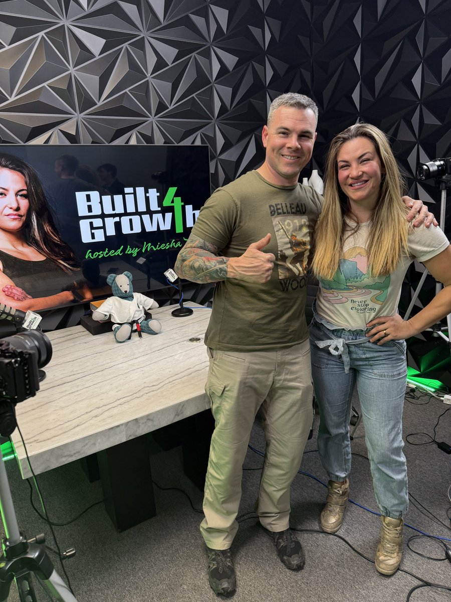 It was an absolute pleasure to sit down with <a href="/MieshaTate/">Miesha Tate</a> on her podcast <a href="/built4growthpod/">Miesha</a> yesterday! I learned that she and I are the same age, though she has aged FAR more gracefully than me!