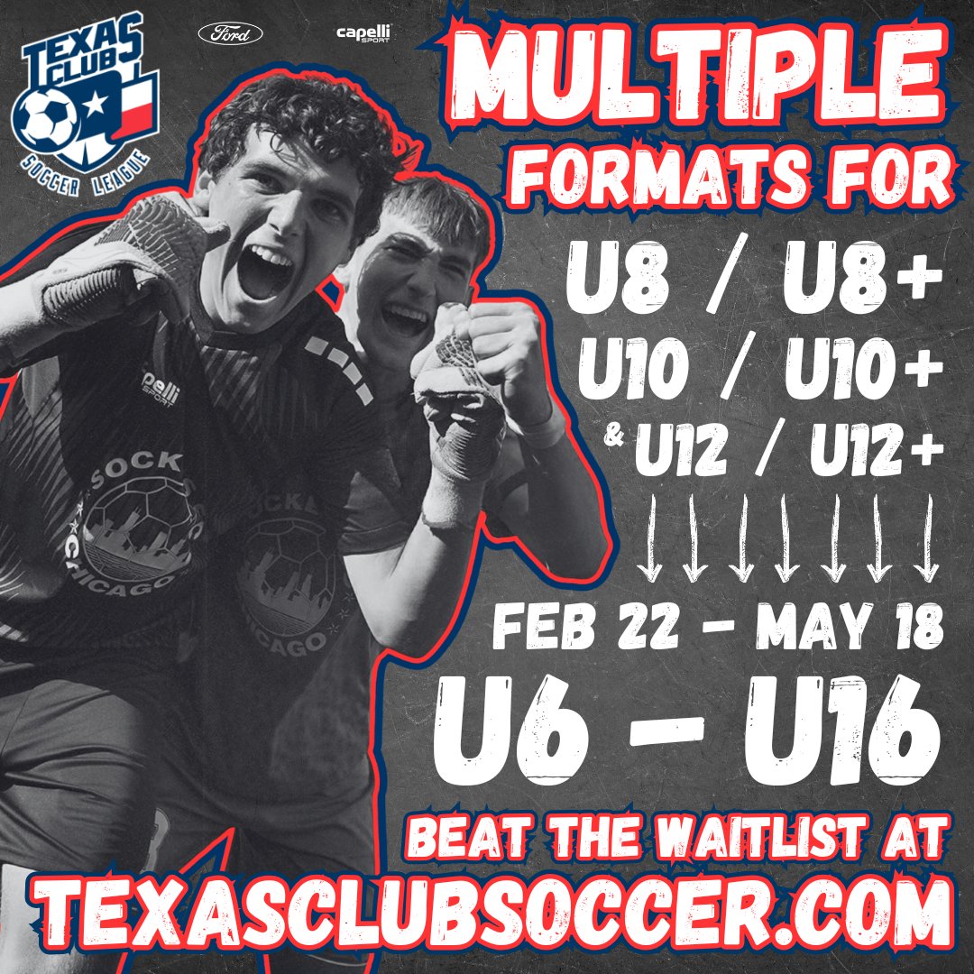 TXclubsoccer's tweet image. Counting down the days until the season starts! ⏰

&amp;gt;&amp;gt; ow.ly/sRWt50UJJq9

#ntxford #capellisport #TCSL #ECNLRLntx