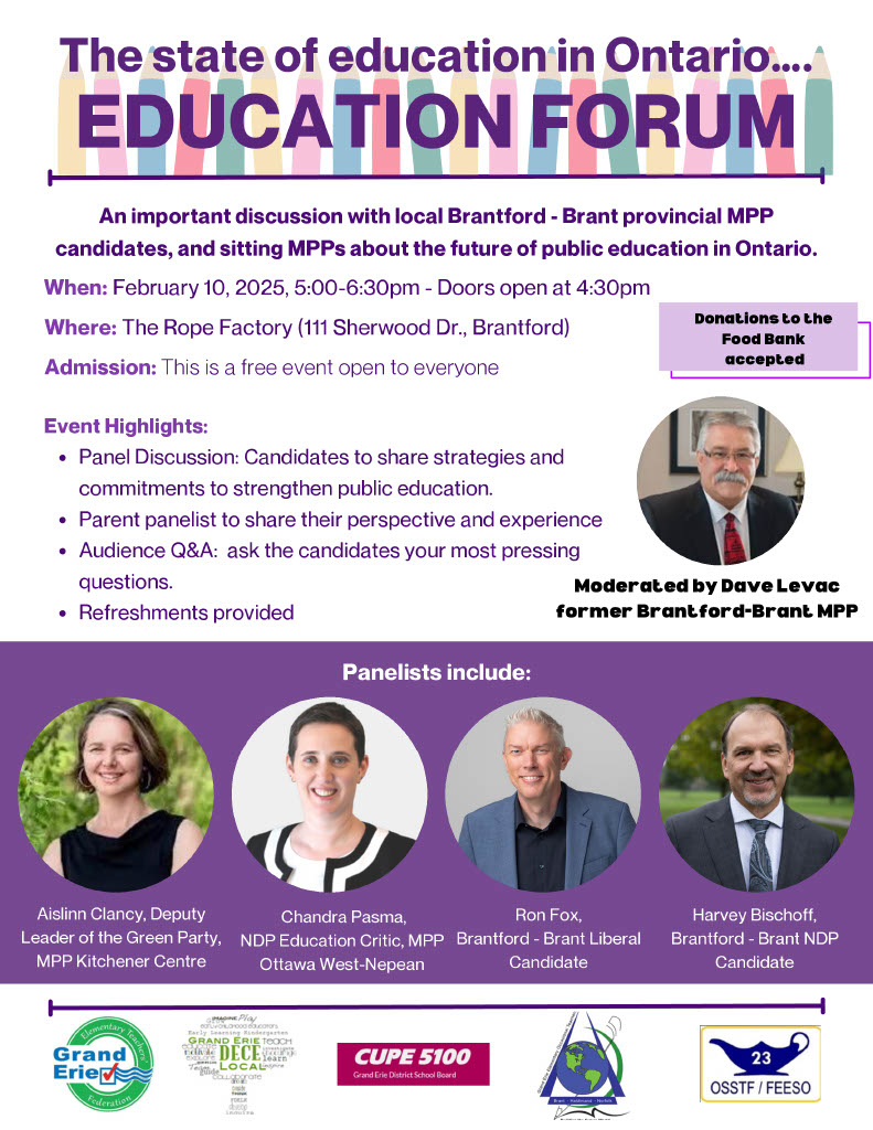 We, along with our Labour Partners, are hosting an Education Forum.  Please share widely with your friends in Education and Parents.