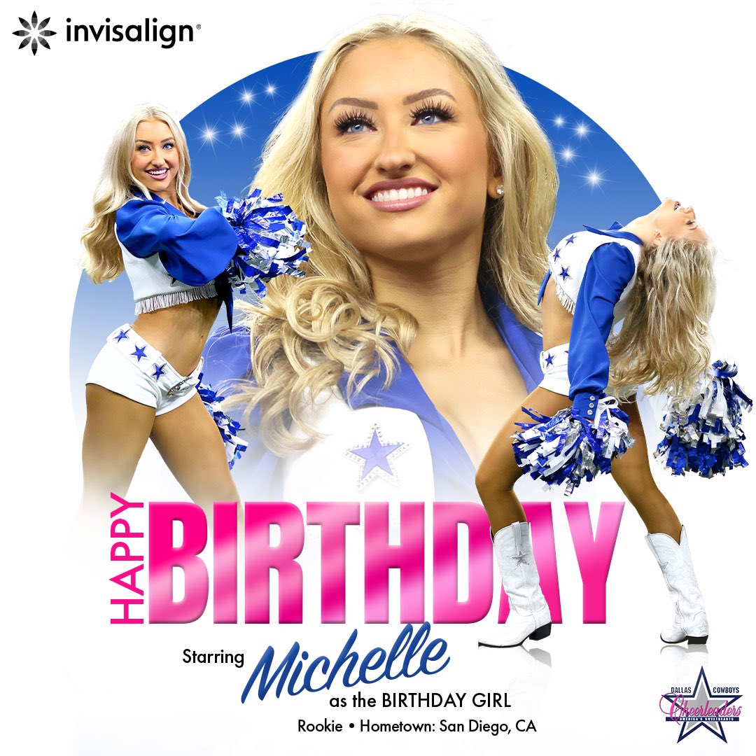 DCCheerleaders's tweet image. Make a birthday wish 💖 Happy Birthday, Michelle!

@Invisalign | #WinningSmiles