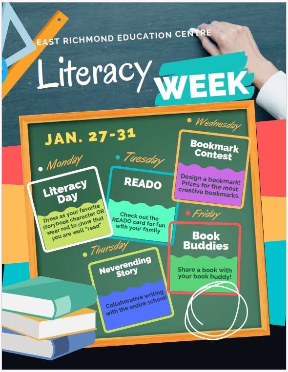 SRCE Literacy (@srce_literacy) on Twitter photo Next week <a href="/EastRichmondEC/">East Richmond Education Centre</a> is Literacy Week! They will be celebrating all week long. Here are some highlights of some of the activities they will be doing. 💕❤️💕 #SRCEForTheLoveOfLiteracy2025 Next week <a href="/EastRichmondEC/">East Richmond Education Centre</a> is Literacy Week! They will be celebrating all week long. Here are some highlights of some of the activities they will be doing. 💕❤️💕 #SRCEForTheLoveOfLiteracy2025