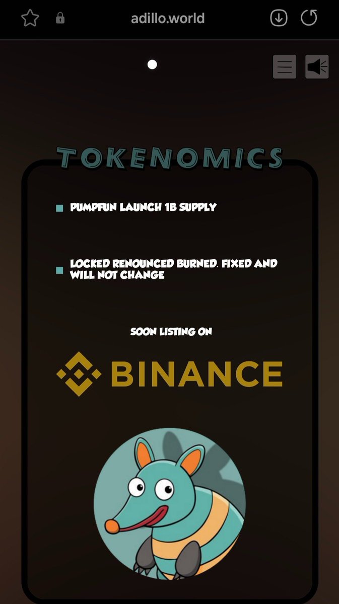 CryptoGirly99's tweet photo. @Binance_intern Adillo #Binance #binancelisting  #meme @adilloworld https://t.co/nJqyYutOwA