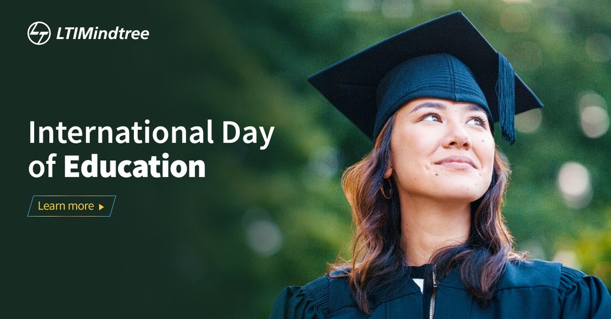 The International Day of Education reminds us of the power learning has on both the current and next generation.  

Check out how we strive to support education and empower the next generation: ltimindtree.com/canada/corpora… 
 
#InternationalDayOfEducation #Education #Empowerment