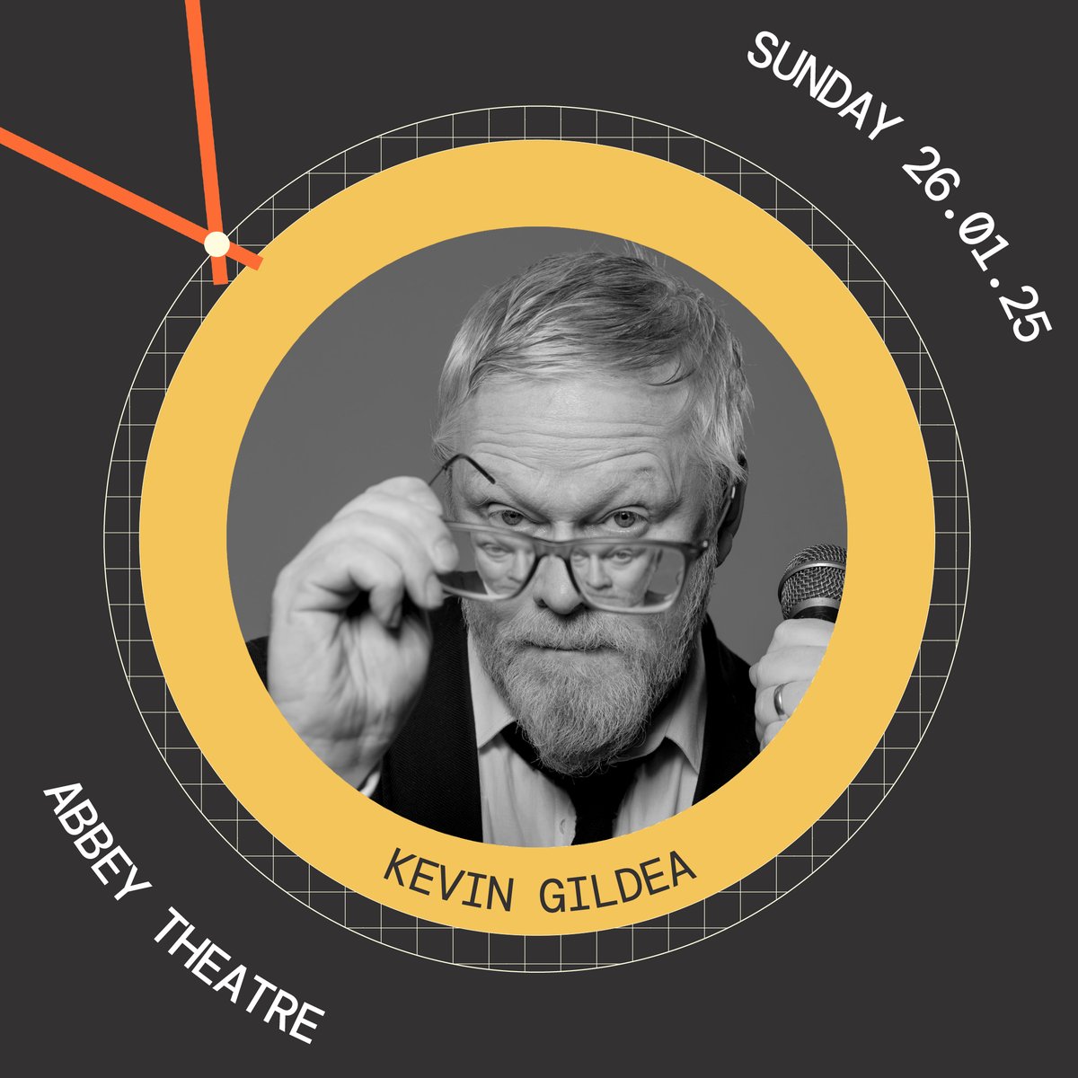 We are delighted to welcome the hilarious Kevin Gildea who is joining #24HrDUB for the first time this year as a performer. 

"I'm really looking forward to performing with actors. Doing something I have never done before. And being scared."

Tickets: abbeytheatre.ie/whats-on/2025-…