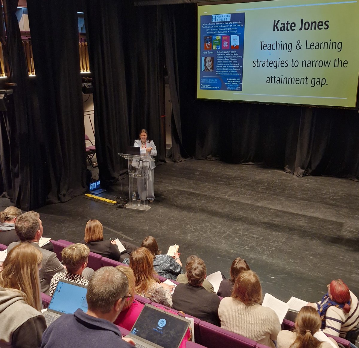 Teachers from local primary schools attended a special event to hear from national education expert <a href="/KateJones_teach/">Kate Jones</a>  &amp; find out how our Accelerator Programme, to improve education outcomes in the borough, is being expanded to benefit 1000s more pupils harpurtrust.org.uk/article/1299/a…