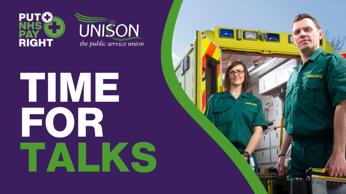 🚨 URGENT: Fair Pay for NHS Staff! 🚨
The government failed to keep its promise to fix NHS pay.  It’s time to take action! YOU can help:
Update your contact details at unison.org.uk/my-unison/
Email your MP using the link below
🔗 unsn.uk/timefortalks