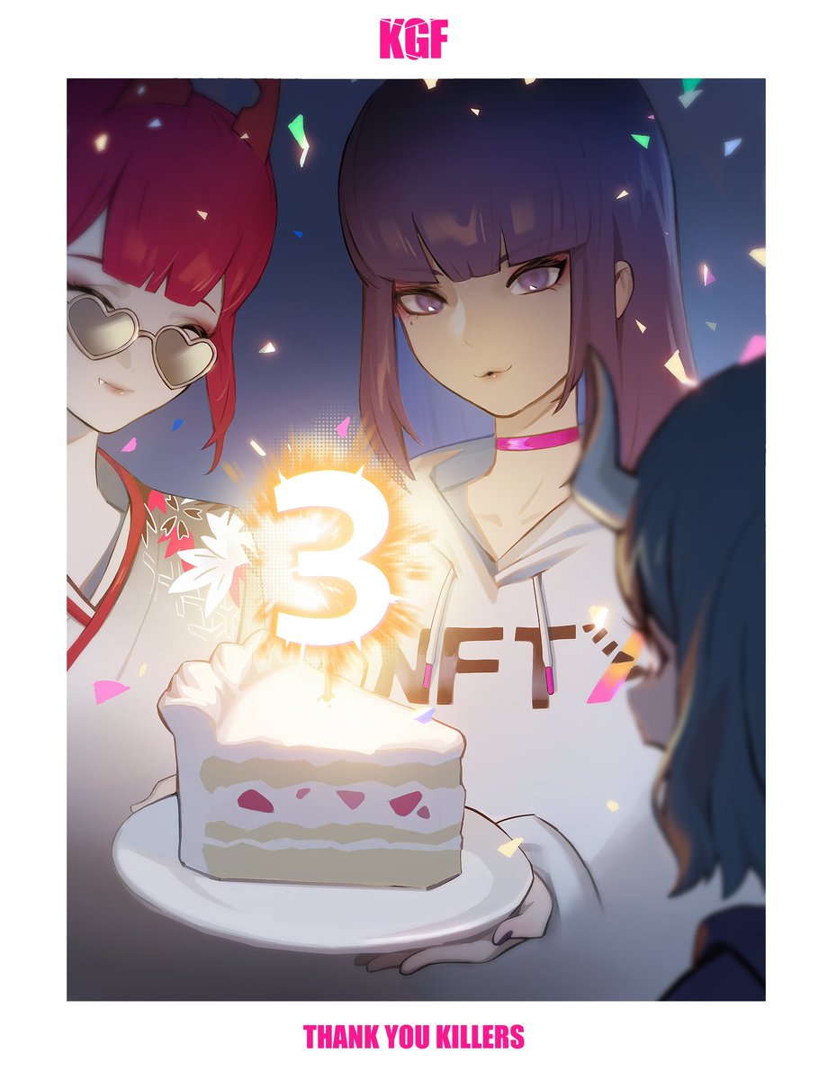 3 Year Anniversary Art Airdrop! ❤️⚔️

Thank you so much to our community - because of you we celebrate our 37th KGF Stamp. Created by <a href="/OkamiL_Art/">Okami</a> for our third birthday 🎂

‼️ Reminder to join our Discord Party tonight at 6:30 PM EST!

Enjoy &amp; thank you KGF Holders!