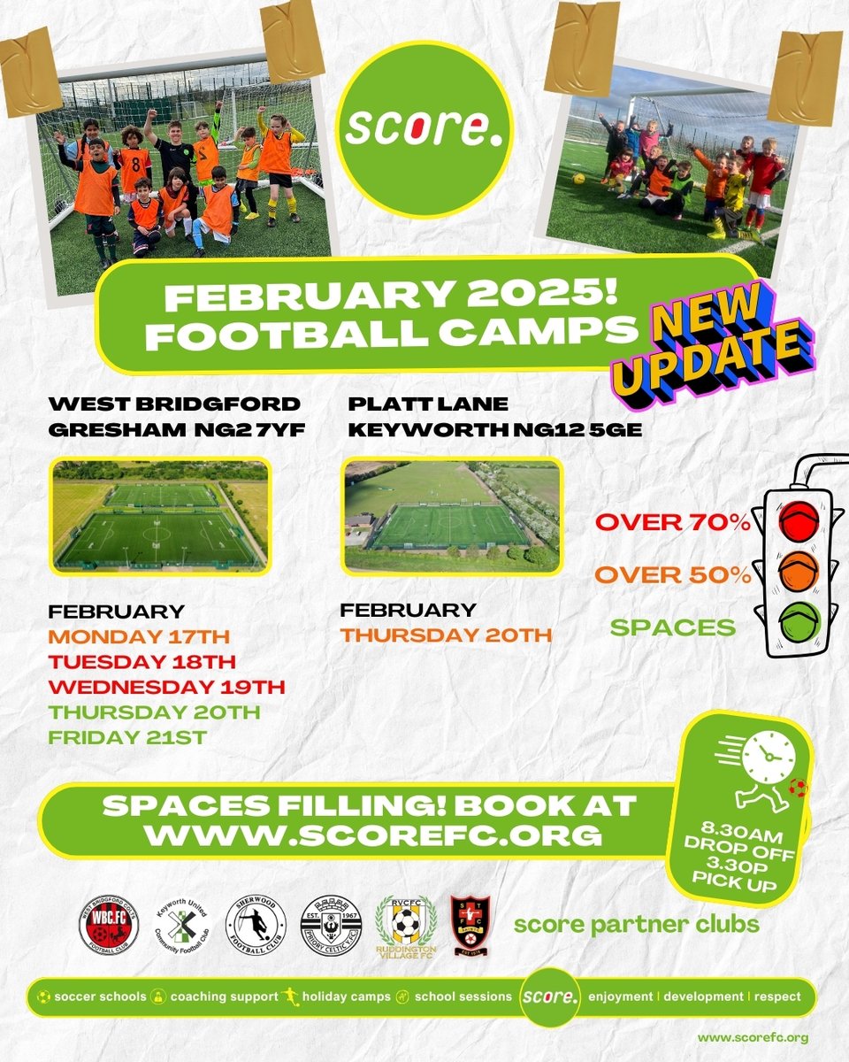 An update on availability. 

Visit us at scorefc.org to join us in February!

#westbridgford #wbcolts #keyworthfc