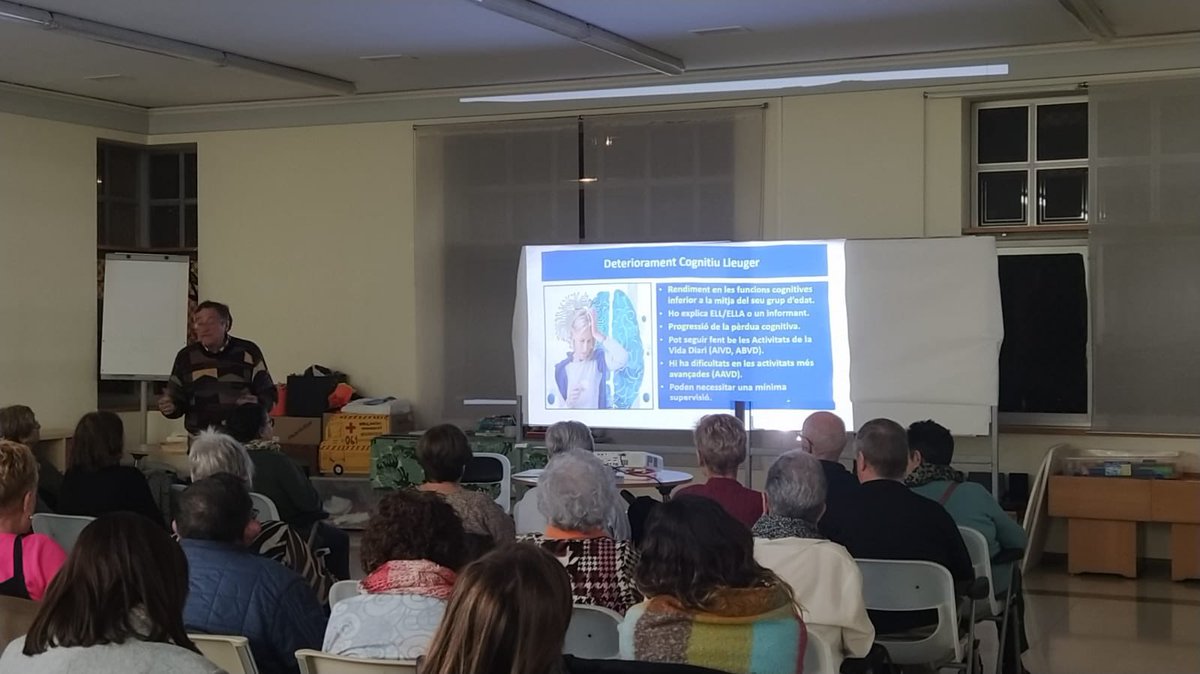 mrey3004's tweet photo. Parlem de recursos des del deteriorament #cognitiu lleu fins a la #demència greu, amb el Dr. Miquel Aguilar
A la @FCLP_Fundacio #sabadell https://t.co/n0ucw9gz9v