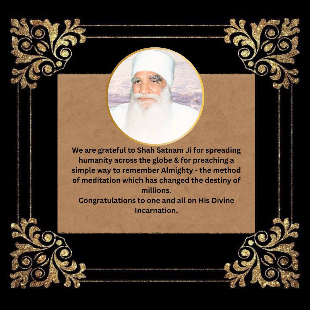 SidhantDhiman08's tweet photo. Congratulations to all on the advent of Pious MSG Bhandara Month of Revered Shah Satnam Ji 
Saint Dr MSG Insan 
#MSGBhandara https://t.co/yzMTC95cRJ