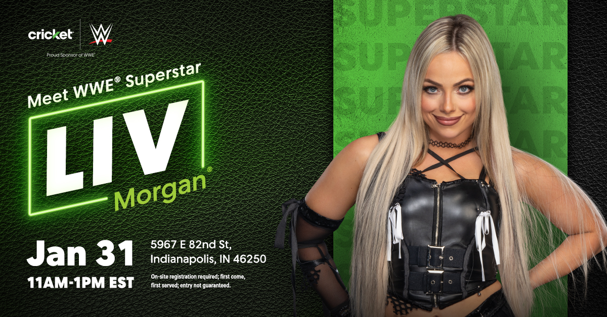 Cricketnation's tweet photo. Indy! Line up early to meet @YaOnlyLivvOnce on Friday, 1/31! 🤩 https://t.co/BHazigIN4h