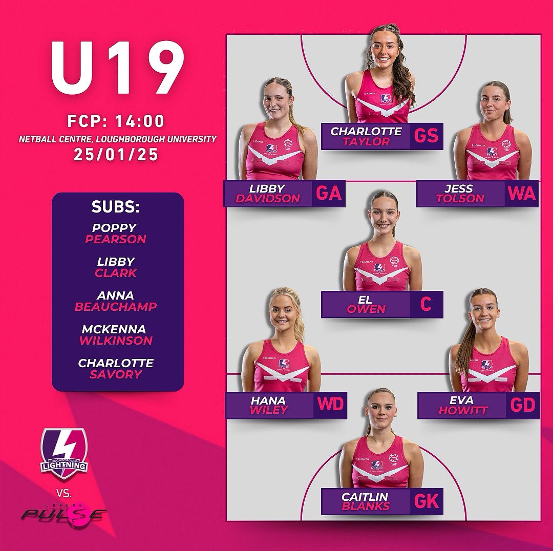 Wishing Katie a speedy recovery from her illness, as El replaces her in the starting 7⃣

Let’s keep up the winning momentum girls! 💪