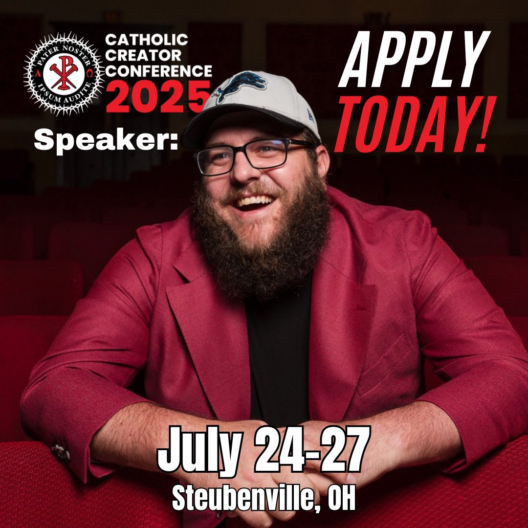 I always say that I love helping good people do good things. That’s why I’m super stoked to be speaking at the 2025 Catholic Creator Conference!

Kyle and Drew are two dudes that are absolutely on fire for the Lord and they’ve put together this conference so that Catholic