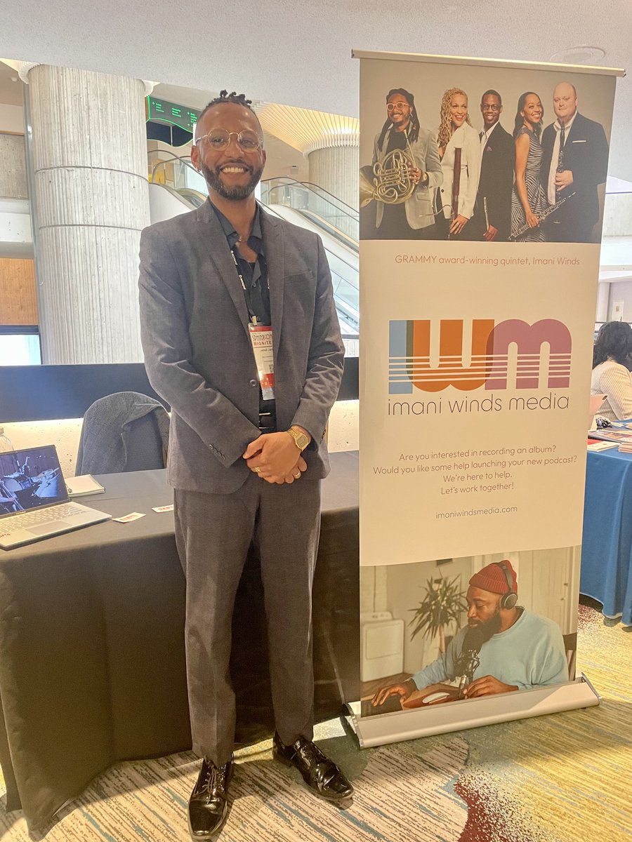 If you’re at <a href="/SphinxOrg/">Sphinx Organization</a> this weekend come visit me at the <a href="/ImaniWinds/">Imani Winds</a> Media table 👋🏾