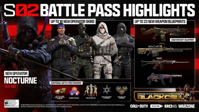 CODWarfareForum's tweet image. Black ops 6 #Season2