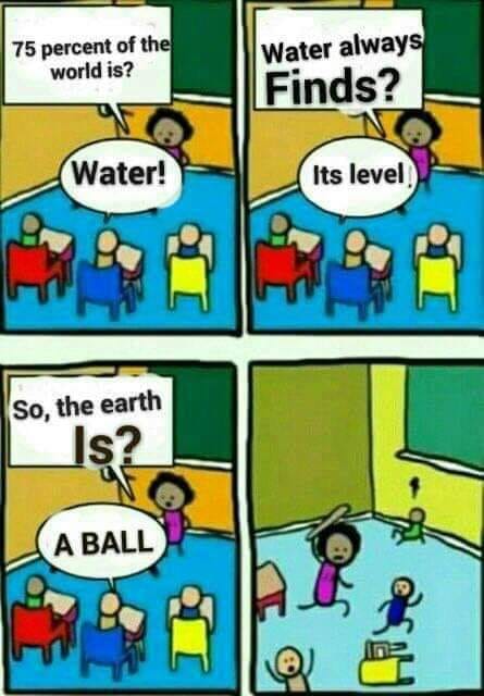 FlatEarthDev's tweet photo. @Flatoshhi When 75% of the Earth is water, water finds its level, but somehow the Earth is still a ball... 🌍💀
Physics just left the chat.
#FlatEarth #WaterIsLevel #MakeItMakeSense
$FLAT $STX $BTC $sBTC https://t.co/r5vELcPPQ6