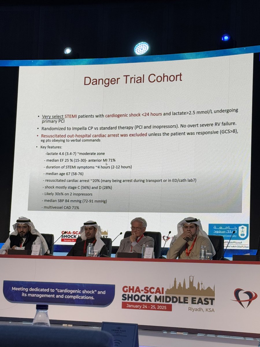 shirefaaa's tweet photo. 🌟Day 1 of the #GHA #SCAI Shock Middle East was incredibly educational! The sessions explored fascinating cases and key topics such as the pros and cons of #mechanicalsupport pharmacology in #cardiogenicshock &amp; insights from the latest trials. Excited for Day 2! @GULFHeartAssoc https://t.co/vOwbjjZnCP
