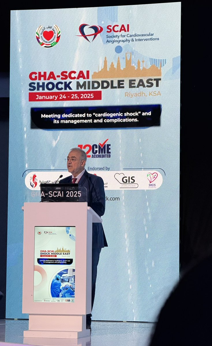 shirefaaa's tweet photo. 🌟Day 1 of the #GHA #SCAI Shock Middle East was incredibly educational! The sessions explored fascinating cases and key topics such as the pros and cons of #mechanicalsupport pharmacology in #cardiogenicshock &amp; insights from the latest trials. Excited for Day 2! @GULFHeartAssoc https://t.co/vOwbjjZnCP
