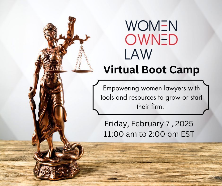 𝗬𝗼𝘂𝗿 𝗡𝗲𝘅𝘁 𝗕𝗶𝗴 𝗠𝗼𝘃𝗲 𝗶𝗻 𝗟𝗮𝘄 𝗦𝘁𝗮𝗿𝘁𝘀 𝗛𝗲𝗿𝗲: 𝗟𝗲𝘁’𝘀 𝗕𝘂𝗶𝗹𝗱 𝗦𝘂𝗰𝗰𝗲𝘀𝘀 𝗧𝗼𝗴𝗲𝘁𝗵𝗲𝗿!

I love being a part of WOL and a community of women who are leading and growing their law firms. 

📅 Friday, February 7, 2025 
⏰ 11:00 am - 2:00 pm EST