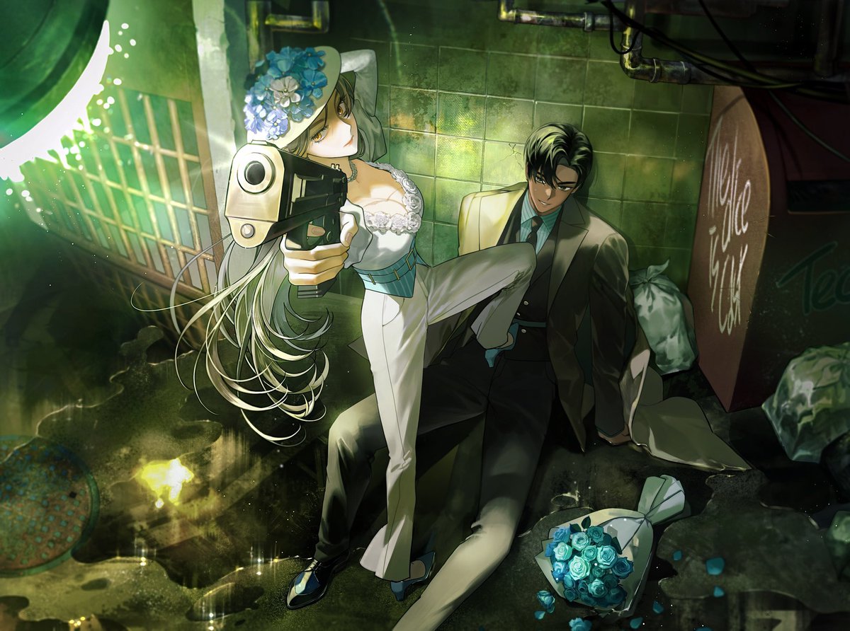 지인분 자컾 그려드렸습니당..💛🖤