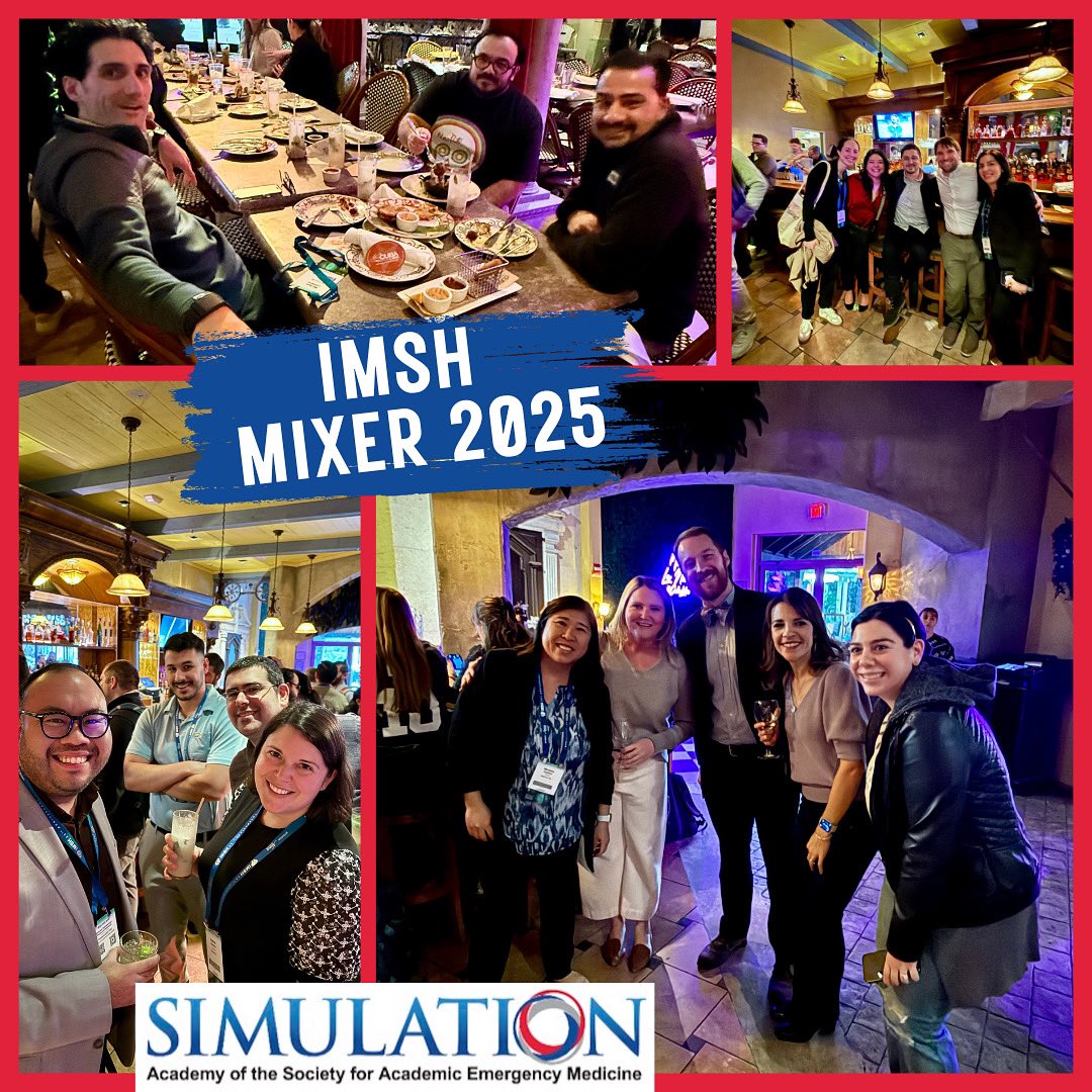 SAEMSimAcademy's tweet photo. Throwback to when we hosted our mixer at IMSH last week! It was so good to meet everyone who came out. We hope to see everyone again in Philly for SAEM this coming May! #imsh #simacademy #saem https://t.co/rpB5xX50jR