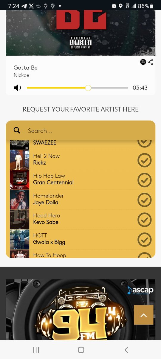 944fmvaldosta.com
Yo I Tuned into 94.4fm Radio Station in Valdosta, Ga and guess who I heard my Artist "Jaye Dolla" Song "Homelander"
I said ok Jaye Dolla were starting to make some power moves 
#jayedolla #Homelander #9thhouse #UknowBetterUdoBetter #VibrationalThoughts