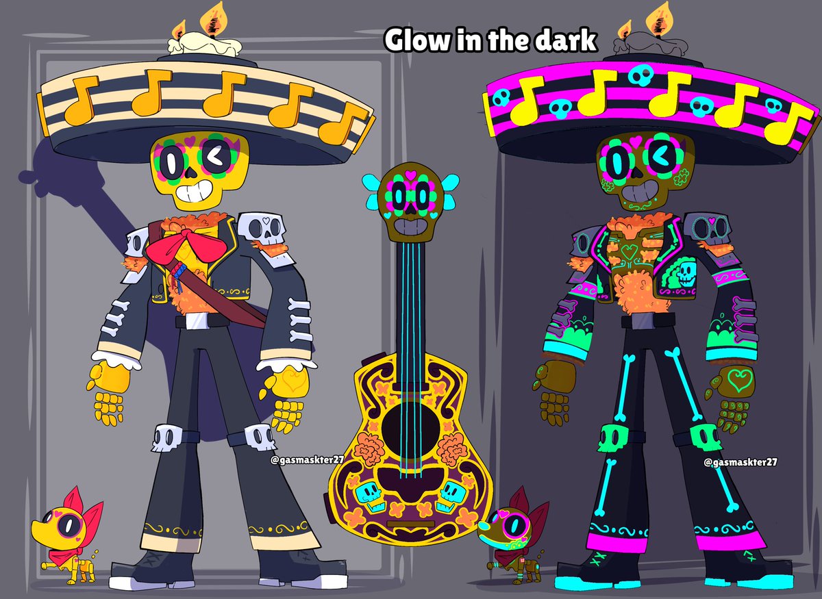 Redesign Poco in My Style 💀
.
Hope you guys enjoy this one, next I will do the rest of the Mexican Performer  trio then Enchanted Forest.
.
You guys can suggest trio below 👇 
#brawlstars #brawlstarsfanart #brawlstarsarts