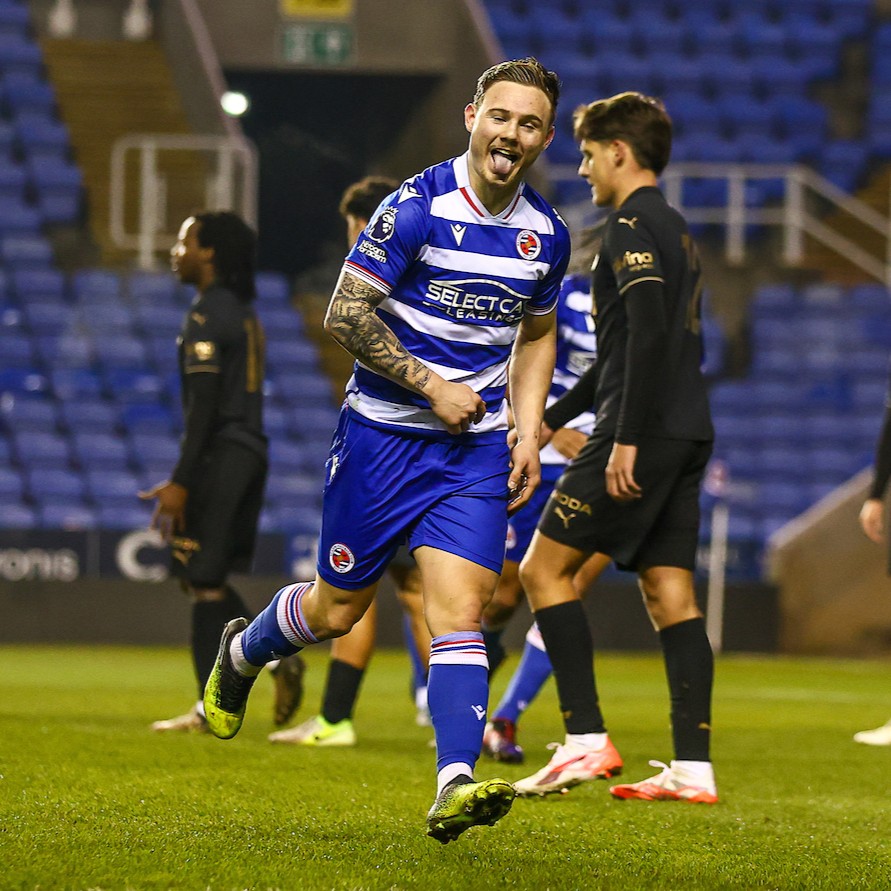 ReadingFC's tweet photo. That scoring in RG2 feeling for Jayden. 🤩 https://t.co/IYeTlXJxHV