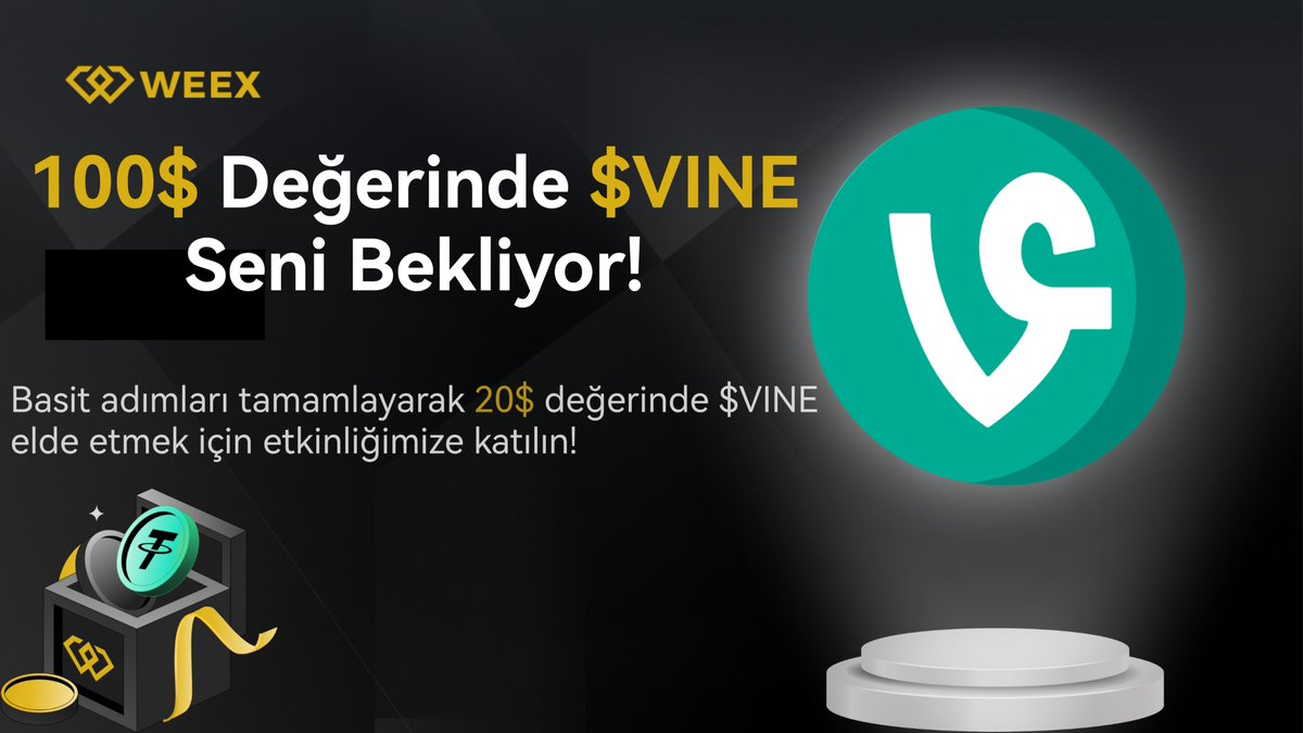 🎉 100$ Değerinde $VINE Token Seni Bekliyor! 🎉

5 kişiye toplamda 100$ değerinde $VINE hediye ediyoruz!🎊

Katılmak için:
✅ Hesabımızı takip et
✅ Bu tweet’i RT’le ve favla
✅ Yorumda 3 arkadaşını etiketle

⏳ 7 gün

🍀Bol şans! 
#Giveaway #Giveaways #Airdrop #VINE