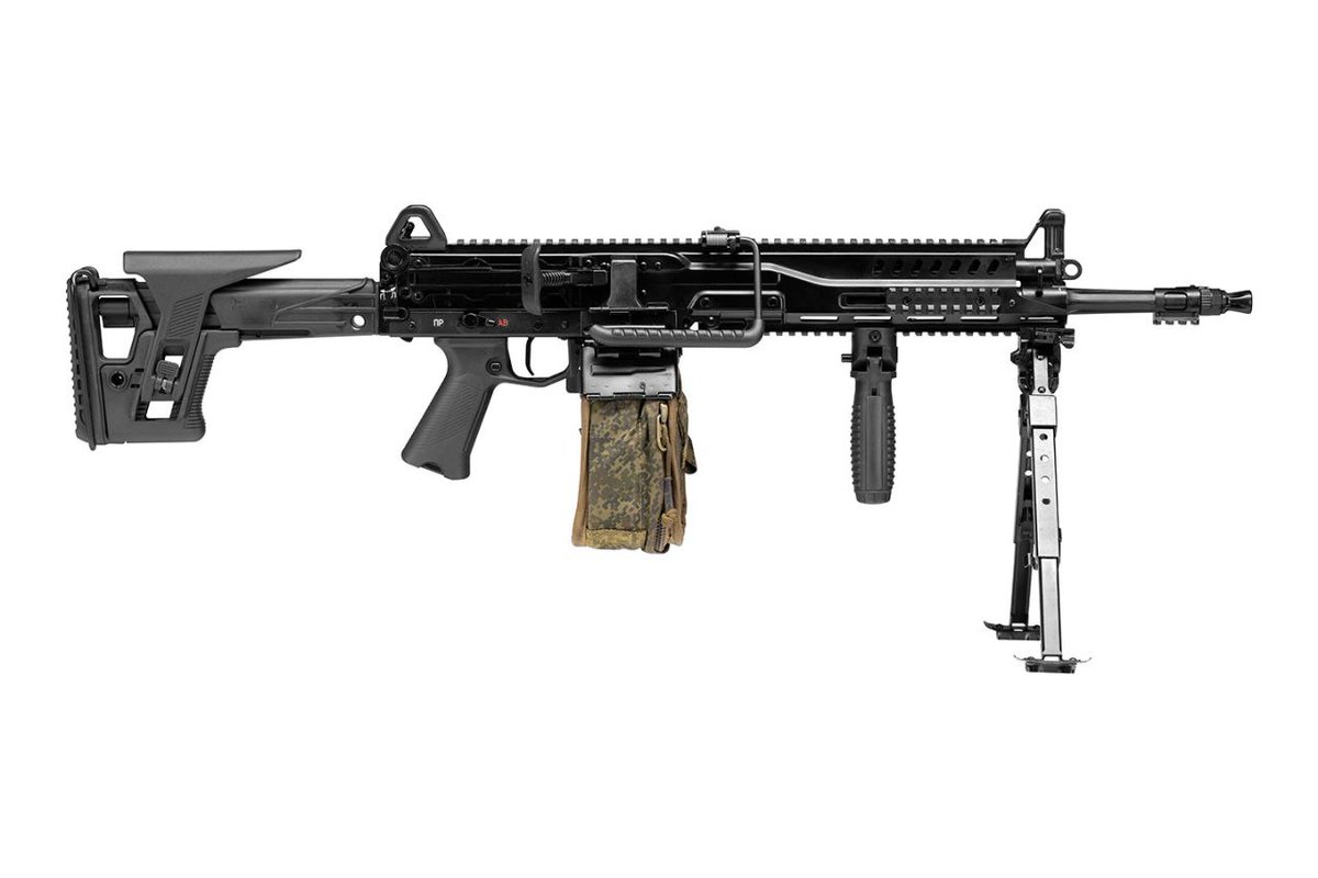 TheGreyPatriot_'s tweet photo. 🇷🇺🇦🇪 Today it was revealed that Kalashnikov will present new RPL-7 LMG at oncoming IDEX 2025 expo in UAE.

Its scaled up version of RPL-20 to accept 7.62mm round.

#Russia #Russian #Russians #Today #Kalashnikov #IDEX2025 #RPL7 #LMG #Military #Tactical #Expo #UAE #Gun #Rifle https://t.co/pQznKDaoID