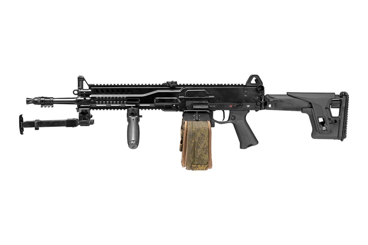 TheGreyPatriot_'s tweet photo. 🇷🇺🇦🇪 Today it was revealed that Kalashnikov will present new RPL-7 LMG at oncoming IDEX 2025 expo in UAE.

Its scaled up version of RPL-20 to accept 7.62mm round.

#Russia #Russian #Russians #Today #Kalashnikov #IDEX2025 #RPL7 #LMG #Military #Tactical #Expo #UAE #Gun #Rifle https://t.co/pQznKDaoID