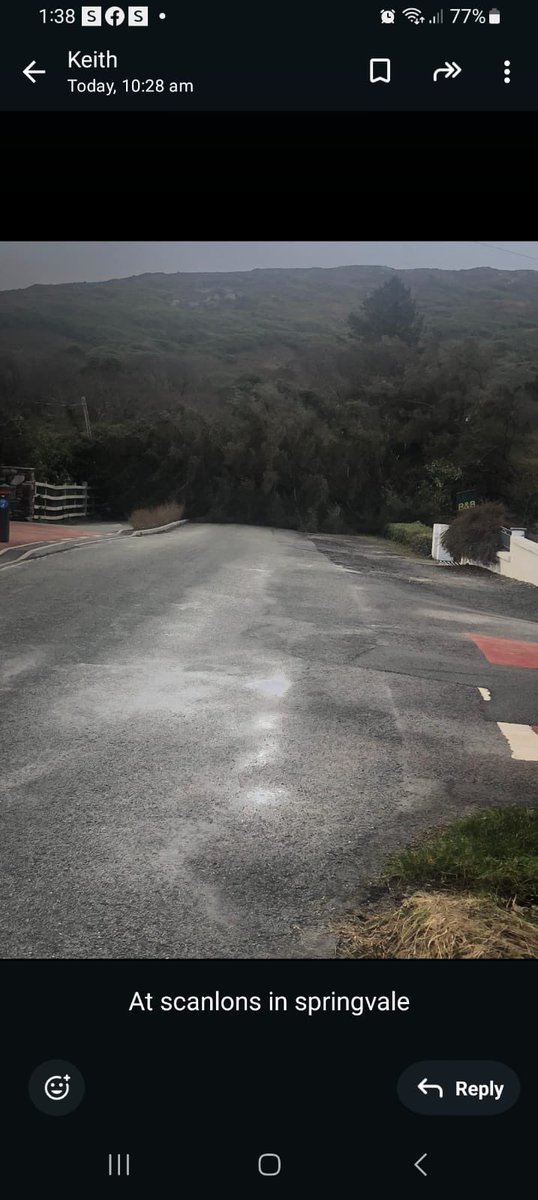 glendoherpark's tweet image. #Achill Island Greenway cycle . #Springvale One of the many trees down in Achill and roads blocked @MayoCoCo will be busy #staysafe #wildatlanticway has trees down too #Shraheens 
#StormEowyn #StormÉowyn 
#islands