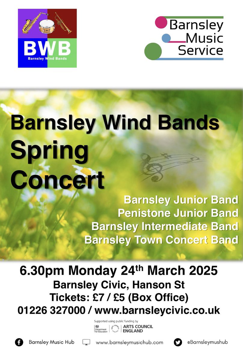 Barnsley Wind Bands (@barnswindbands) on Twitter photo Tickets are scheduled to go live on Monday 10 February 2025 <a href="/BarnsleyCivic/">Barnsley Civic</a> @Barnsleymushub
barnsleycivic.co.uk/whats-on/
Thanks Tickets are scheduled to go live on Monday 10 February 2025 <a href="/BarnsleyCivic/">Barnsley Civic</a> @Barnsleymushub
barnsleycivic.co.uk/whats-on/
Thanks