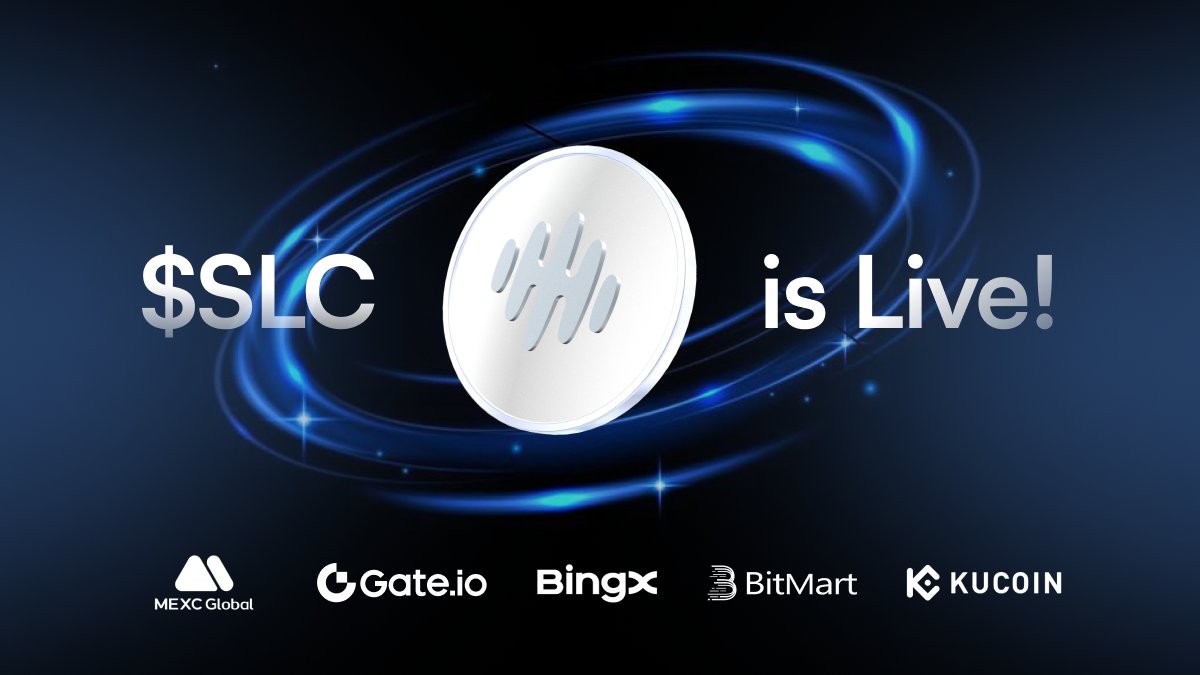 $SLC IS LIVE

The wait is over. $SLC is now trading on:
KuCoin | Gate | BitMart | MEXC | BingX

🔗 Trade now: 
kucoin.com/trade/SLC-USDT
gate.io/trade/SLC_USDT
mexc.com/exchange/SLC_U…
bitmart.com/trade/en-US?ty…
bingx.com/en/spot/SLCUSD…

This is just the beginning. It's time for
