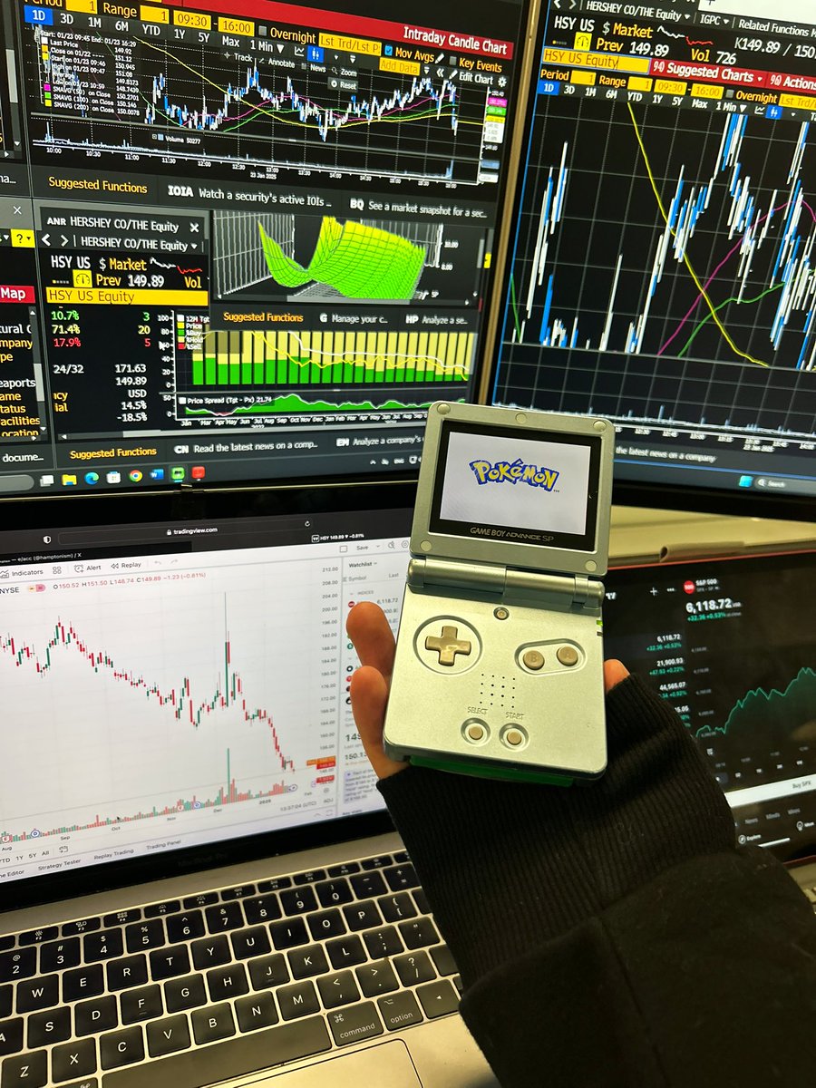While you’re sleeping, I’m on a Bloomberg terminal playing Pokemon Emerald while I wait for a Cocoa Bean Broker in South Africa to let me know if the soil on the Ivory Coast will have a pH in the range of 6.0-6.5 so I can manipulate 3million simulations of Cocoa Futures Contracts