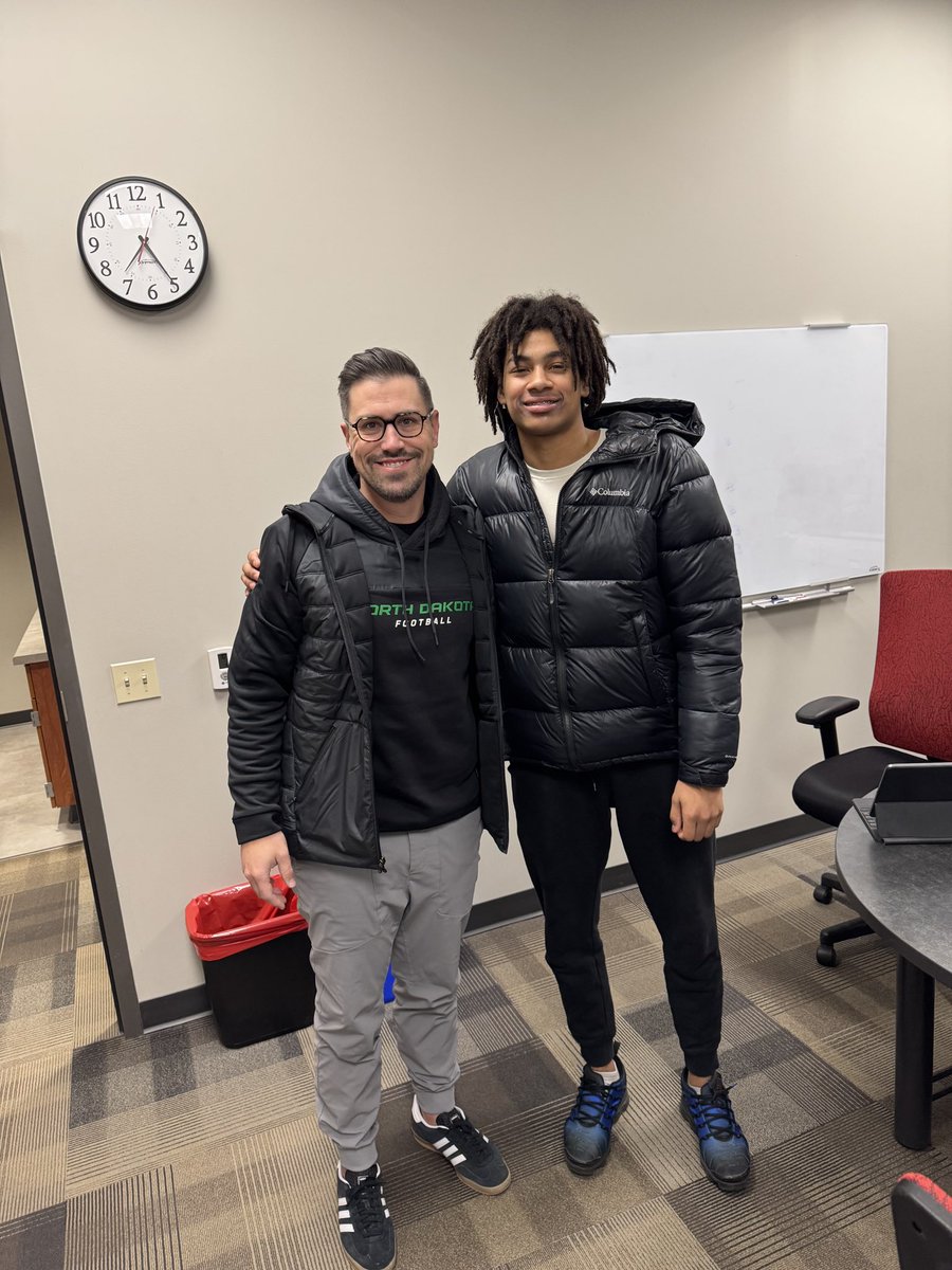 After a great conversation with <a href="/ghaugii7/">Gordie Haug</a> I’m blessed to have received my 2nd Division 1 offer from <a href="/UNDfootball/">North Dakota Football</a>! Can’t wait to get to campus! #AGTG 🙏🏽

<a href="/UNDRecruiting/">UNDRecruiting</a> <a href="/MJ_NFLDraft/">Mark Johnson</a> <a href="/AllenTrieu/">Allen Trieu</a> <a href="/adamgorney/">Adam Gorney</a> <a href="/SWiltfong_/">Steve Wiltfong</a> <a href="/coachstepps/">Travis Stepps</a> <a href="/CoachBradshaw89/">Malik Bradshaw</a> <a href="/CoachWilk0/">Keaton Wilkerson</a> <a href="/Coach_SchmidtE/">Eric Schmidt</a>