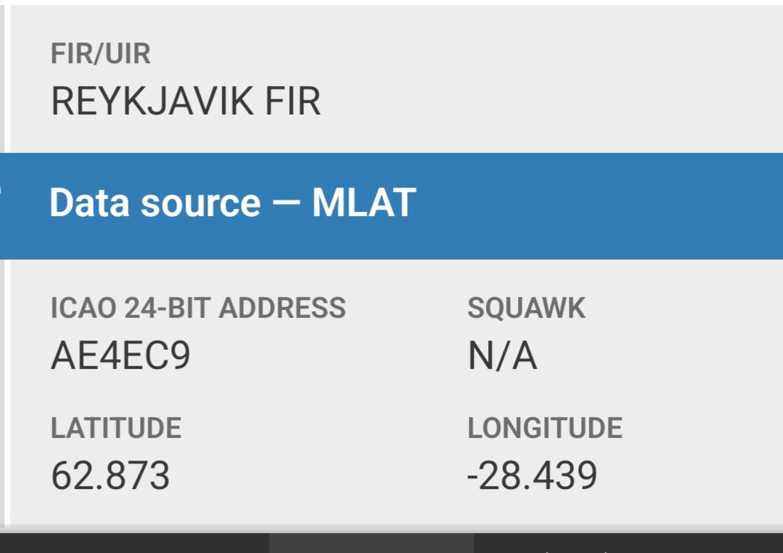 sipjack1776's tweet photo. *Previous post deleted
P-8A ๐บ๐ฒ
#AE4EC9
168746
Out of RAF Lossiemouth appears to be continuing on past Reykjavik, not Lossiemouth>Reykjavik as posted previously. Will update.
@Borrowed7Time @N214WN https://t.co/yjaRVCFPQG