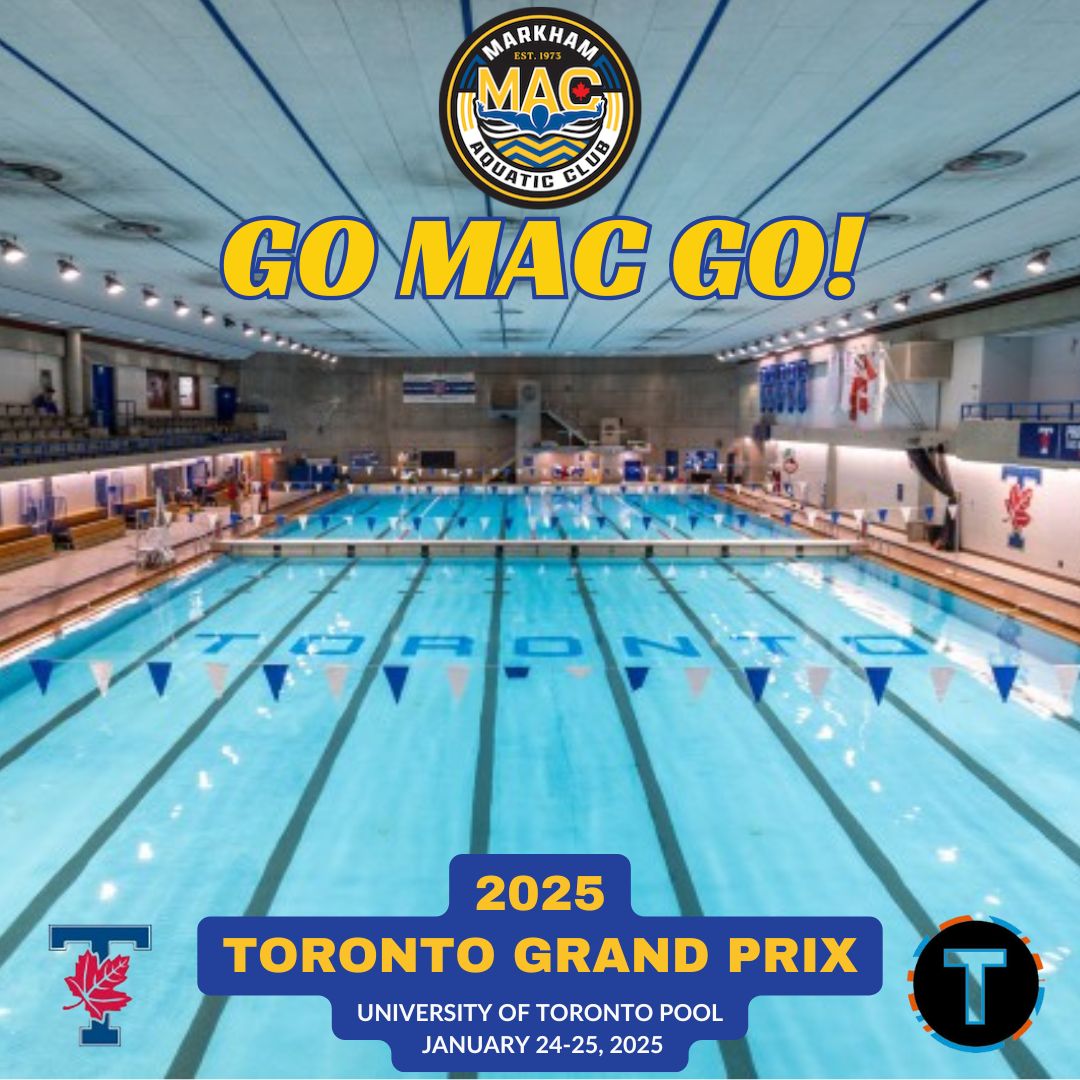 macswimclub's tweet image. Good luck to the #macarmy racing this weekend in the 2025 Toronto Grand Prix! 🔥 #gomacgo #fastweekend #wearemarkhamswimming! Thank you to officials and volunteers for hosting this competition!❤️@uoftswim @tscswimming